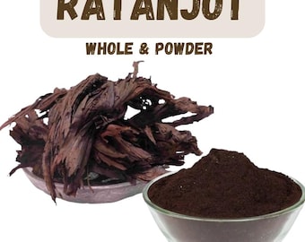 Wildcrafted Alkanet Root, Natural Ratanjot whole & Powder