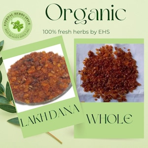 Lakh Dana crudo / Resina de laca natural / Producto herbario tradicional y puro