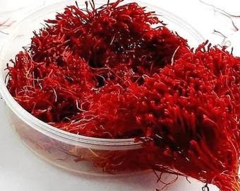 Fils de safran pur cachemire | Épice Kesar biologique, arôme naturel
