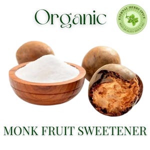 Edulcorante de Monkfruit, sustituto de azúcar con eritritol, sabor cetogénico, gránulos de Stewia Sugar Herb