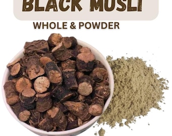Black Musli | Kali Musli | Curculigo Orchioides | Whole Root and Powder by EHS