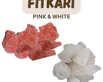 Fithkari Lal, blanc phitkari, rose phitkari, fitkari gulabi, alun potassique par EHS