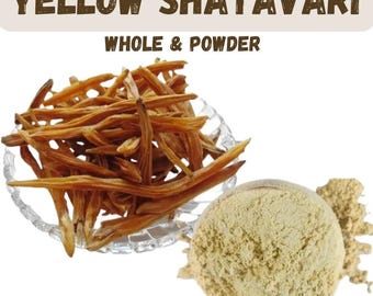 Yellow Shatavari Root (Pili Shatavari / Indian Asparagus Racemosus) – Whole & Powder by EHS