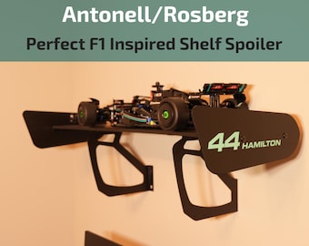 Mercedes F1 Spoiler Shelf – Racing Decor with Driver Name
