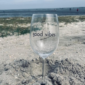 Self-adhesive film for glasses - gift, decoration, DIY decoration | good vibes