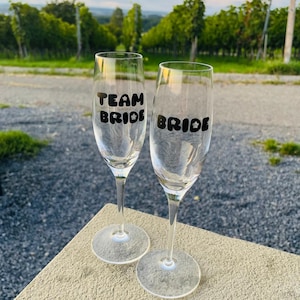 Self-adhesive film for glasses - gift, decoration, DIY decoration, bride, team bride | JGA