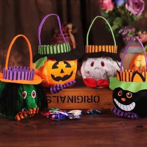 Borsa Per Caramelle Di Halloween, Borsa Portatile Per Feste Per Bambini Regalo Dolcetto O Scherzetto 2~p150205744 - Foto 7