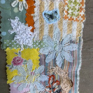 Snippet Roll Fabric Collage for Journals, Embellishments, Cards, Folk Art image 5