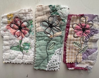 Snippets - Wild Flowers on Cutter Quilt (3)