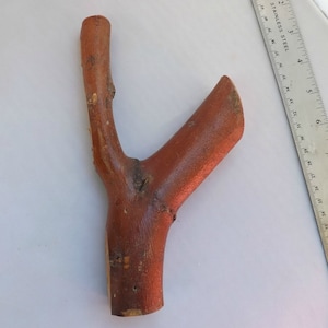 Rustic Natural Mesquite Wood Hat Rack Coat Hanger Key forked Branch