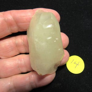 Gran vidrio del desierto libio de 38 gramos, tectita n.° 14