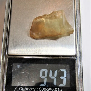 Libyan Gold Desert Glass 9.43 grams, tektite #5