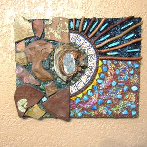 Mosaic Wall Art/Mixed media/Origins/ Abstract/organic