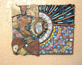Mosaic Wall Art/Mixed media/Origins/ Abstract/organic