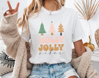 T-shirt Holly Jolly Sapin de Noël