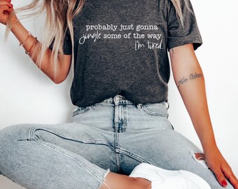 T-shirt de Noël, vêtements d'hiver confortables, « Ça va probablement sonner un peu... »