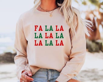 Sweat-shirt des Fêtes FA LA LA