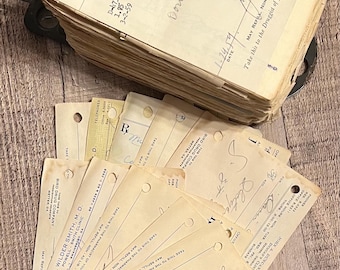 10 Antique Vintage Rx Prescription Slips, Doctor, Handwritten, Apothecary, Journal Ephemera, Pharmacy, Scrapbooking, Free Ship B3