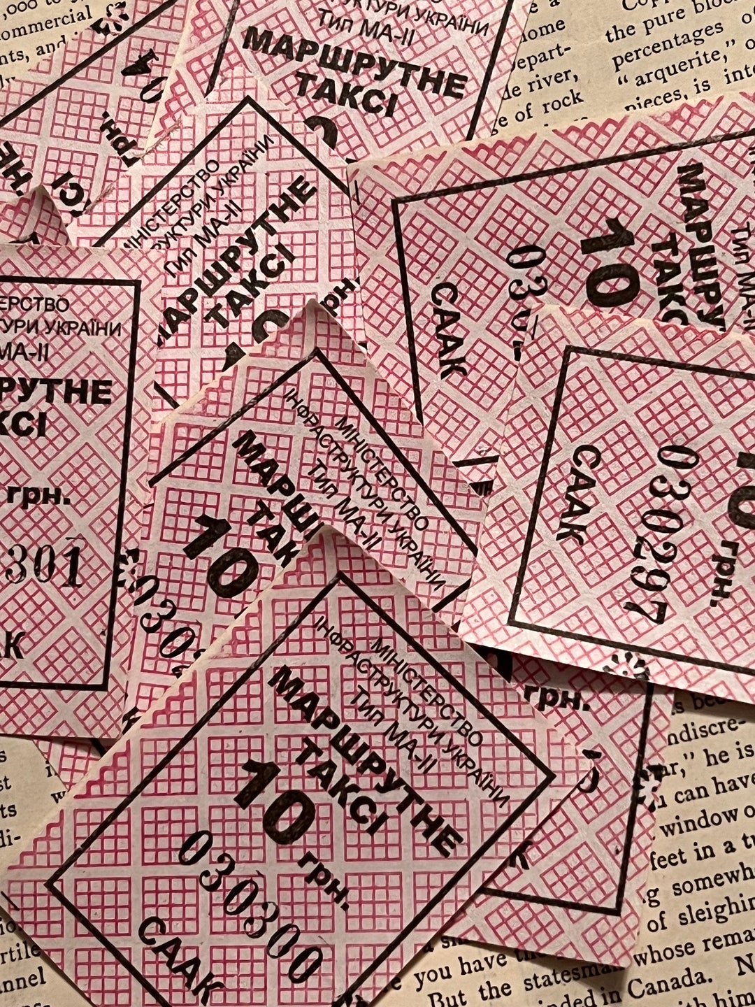 A Collage of State Lottery Tickets USSR Editorial Photo - Image of