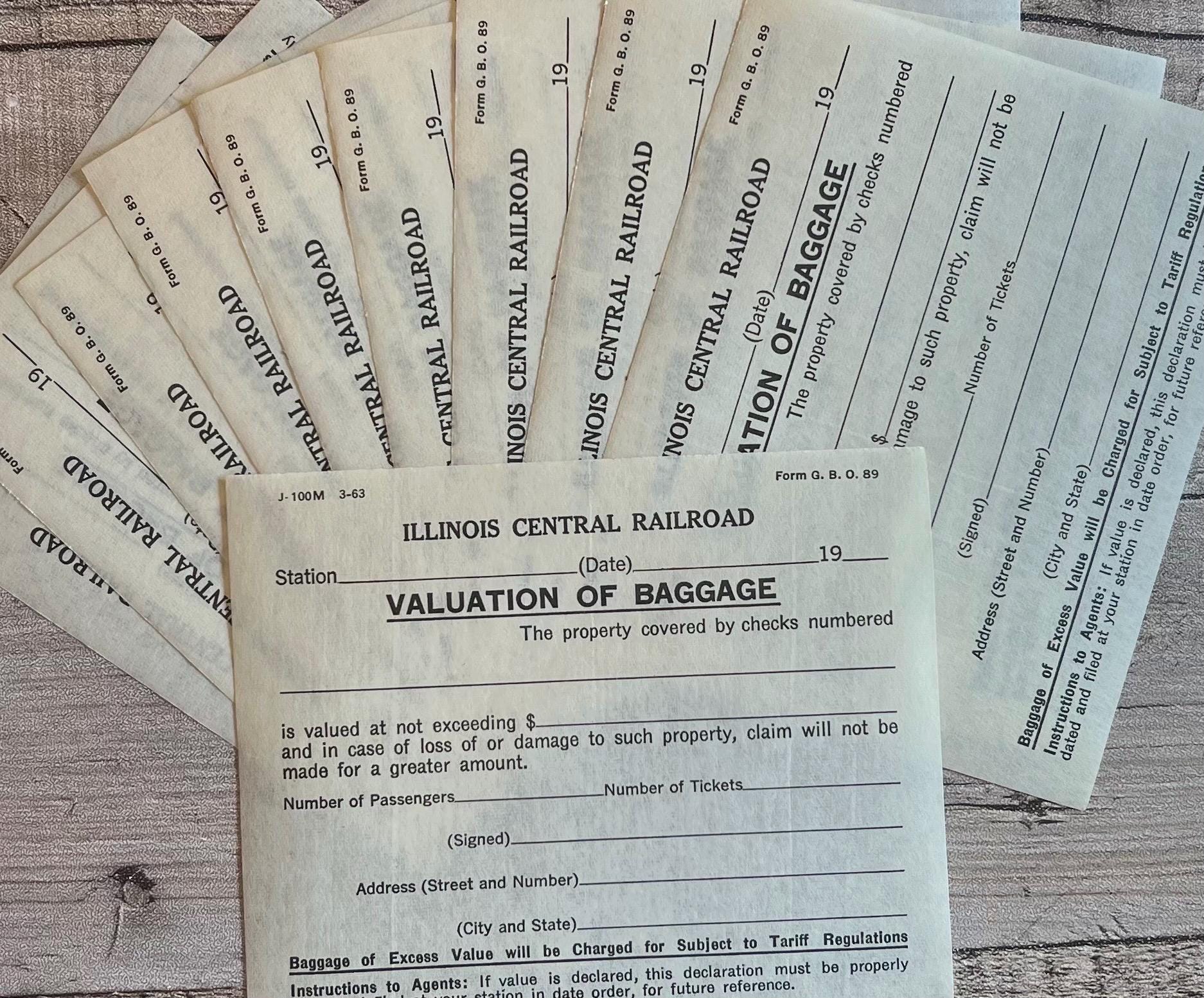 Old Railway Tickets - Etsy