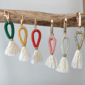 Porte clé en macramé