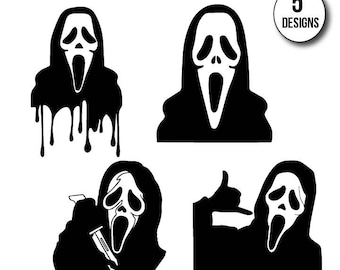 Creepy Halloween svg, Horror Scream png, Horror Movie Halloween png, Ghost Face svg, Halloween svg, Spooky Horror Movie png, Cricut Cut File