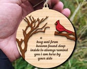 Cardinal Memorial Ornament SVG Bundle, Laser Cut Christmas Designs (Digital Download)