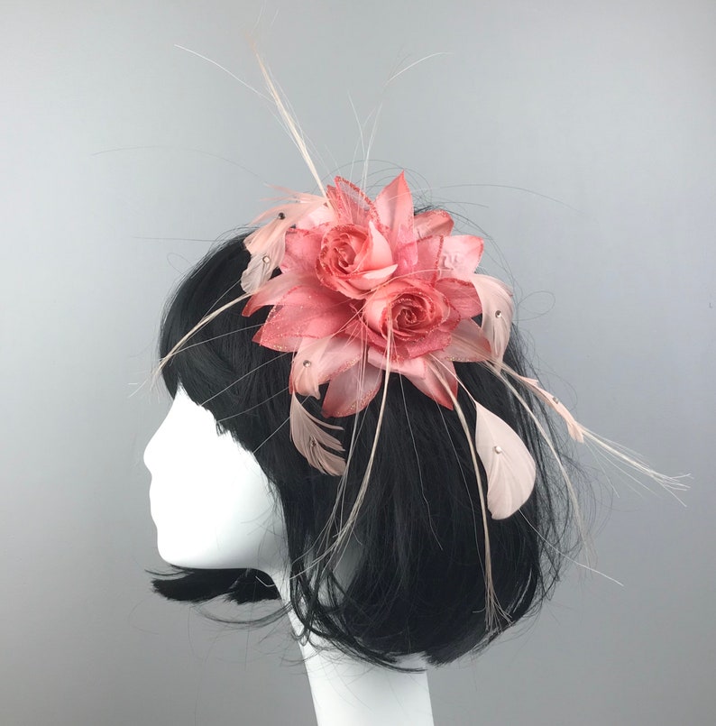 Fascinator Kentucky Derby Hat Horse Race Hat Bridal Shower Hat Church Hat Tea Party Hat Wedding Hat