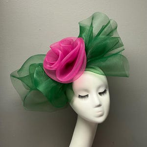 Floral Fascinator Floral Crown Kentucky Derby Bridal Shower Headband Headpiece