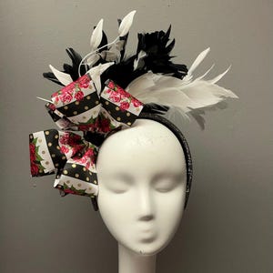 Floral Fascinator Floral Crown Kentucky Derby Bridal Shower Headband Headpiece