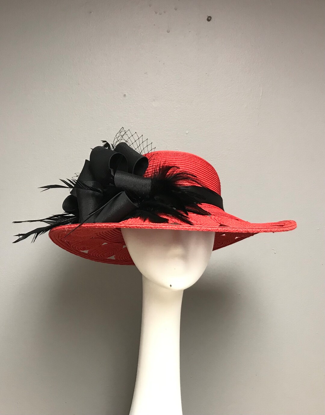 6 BRIM Kentucky Derby Hat Horse Race Hat Bridal Shower Etsy