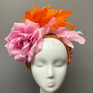 Floral Fascinator Floral Crown Kentucky Derby Bridal Shower Headband Headpiece