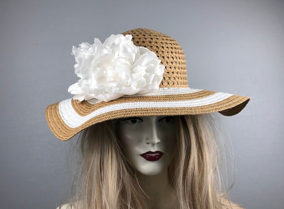 Kentucky Derby Hat Horse Race Hat Bridal Shower Hat Church Hat Tea Party Hat Wedding Hat Sun Hat Fancy Hat