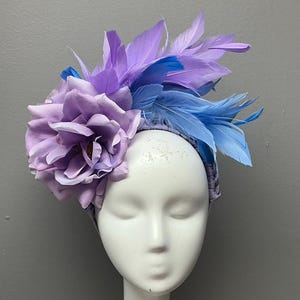 Floral Fascinator Floral Crown Kentucky Derby Bridal Shower Headband Headpiece