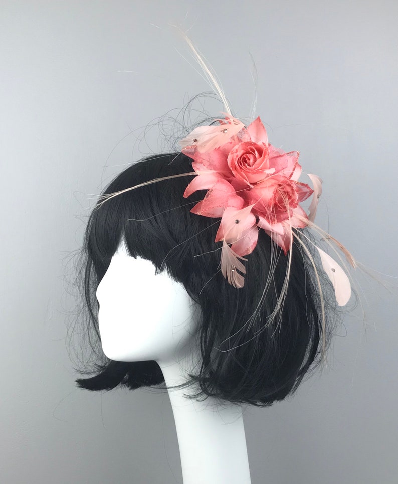 Fascinator Kentucky Derby Hat Horse Race Hat Bridal Shower Hat Church Hat Tea Party Hat Wedding Hat