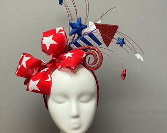 Patriotic 4th of July Parade Headband Headpiece