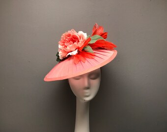 Floral Fascinator Floral Crown Kentucky Derby Bridal Shower Headband Headpiece