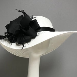 6" BRIM Kentucky Derby Hat Horse Race Hat Bridal Shower Hat Church Hat Tea Party Hat Wedding Hat Sun Hat Fancy Hat