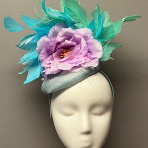Floral Fascinator Floral Crown Kentucky Derby Bridal Shower Headband Headpiece