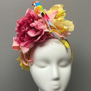 Floral Fascinator Floral Crown Kentucky Derby Bridal Shower Headband Headpiece