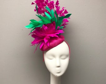 Floral Fascinator Floral Crown Kentucky Derby Bridal Shower Headband Headpiece