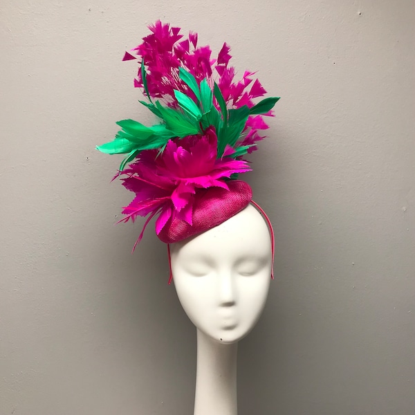 Floral Fascinator Floral Crown Kentucky Derby Bridal Shower Headband Headpiece