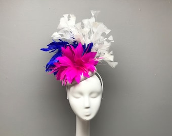 Floral Fascinator Floral Crown Kentucky Derby Bridal Shower Headband Headpiece