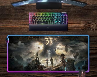 Clair Obscur: Expedition 33 LED Mouse Pad - Video game RGB Gaming Desk Mat