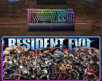Resident Evil LED mouse mat, rgb gaming mouse pad