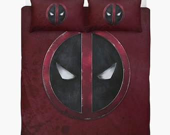 Deadpool Duvet cover: Custom bedding set, 2 pillowcases + quilt cover