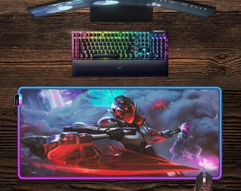 Ahri LED Mouse Pad: Computer game RGB Gaming Desk Mat