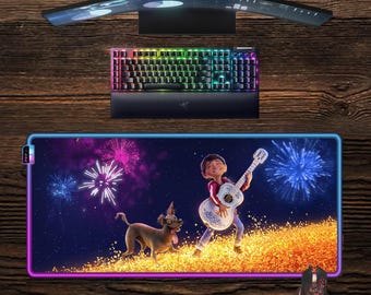 Coco  LED Mouse Pad: RGB Gaming Desk Mat