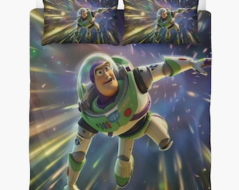 Toy Story Duvet cover: Buzz Lightyear Custom bedding set, 2 pillowcases + quilt cover