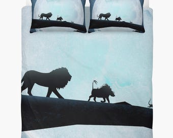 Lions Double Bedding Duvet Set, 3 Piece Ultra Soft Reversible Quilt - View #4